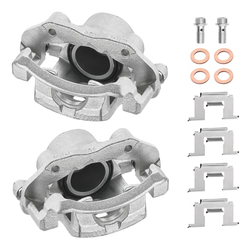 Image of BDFHYK 19-B956A 19-B957A Front Disc Brake Caliper Assembly Compatible with Nissan 720 1983-1986 /D21 1986-1994 /Multi 1986-1988 /Pickup 1995-1997, 2.0L 2.2L 2.4L 2.5L L4 3.0L V6 GAS /DIESEL 2pcs
