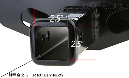 Image of 2.5 inch to 2 inch Trailer Hitch Receiver Adapter Sleeve