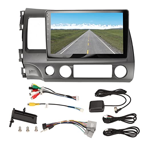 Rádio estéreo para carro – 10 polegadas IPS tela sensível ao toque Bluetooth viva-voz, controle de v