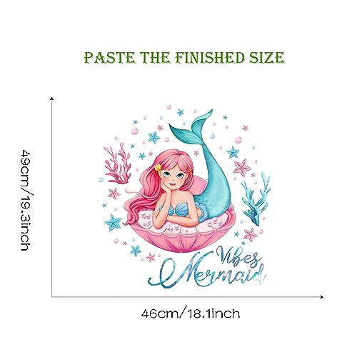 Vinilo Decorativo Sacinora Infantil Sirena Rosa miniatura 6