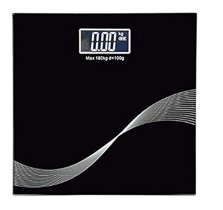 ketmart Digital Bathroom Scale with Easy-to-Read Backlit LCD (Black)