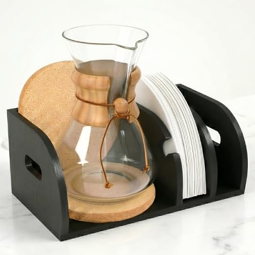 3-in-1 Caddy for Chemex – Station for Glass Pour Over