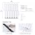 CRE8TIVE 4 Sheets White Long Hexagon Peel and Stick Backsplash - 12"x12" 3D Adhesive Stick on Tile Stickers for Kitchen, Bathroom, Laundry Room