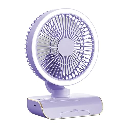 Ventilateur de bureau oscillant portable avec télécommande et batterie - 2