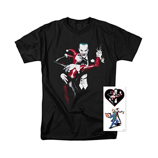Joker and Harley Quinn Dance DC Comics T Shirt & Stickers - Image 3