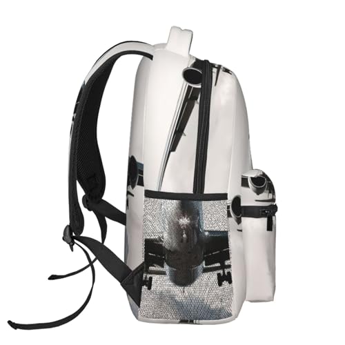 Mochila de senderismo EdWal con estampado de avión e impermeable para laptop 3