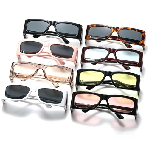 Fashion Unique Small Square Sunglasses Women Retro Designer Black Men Trending Punk Sun Glasses UV400 5