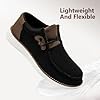 ZDFQLGV Men's Loafers Breathable Slip-On Casual Shoes for Everyday Wear Comfort Lightweight Non-Slip Sole Black Brown UK 8 #1