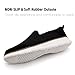 XKOWUO Mens Shoes Slip On Loafers Boat Walking Casual Shoes Non-Slip Lightweight Breathable Fashion Driving Gym Office Work Sneakers Black White Size 9.5