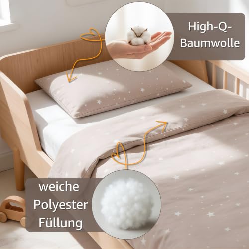 Kinderbettdecke ohne Bezug Baumwolle Set Baby Kinderdecke Kissen – Ansicht 3