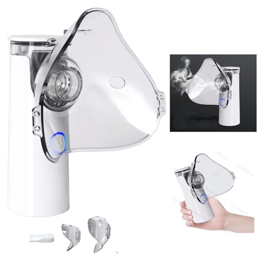 Portable Handheld Vaporizer for Kids Adults & Elders Mesh Nebulizer JSL-W301(2024-White upgrade)