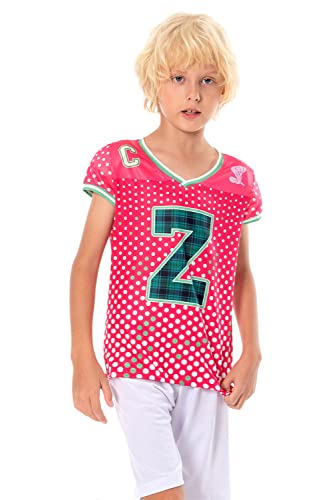 KoleGoe Zed Costume for Boys from Zombies Zed Costume Toddler Halloween Seabrook Football Jersey