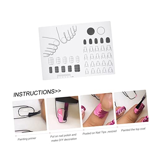 Alfombrilla de silicona flexible para práctica de uñas acrílicas miniatura 7