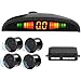 AOMEX Sensori Di Parcheggio Per Auto Con Display Parcheggio Posteriore con 4 Sensori Radar (Nero)