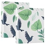 PaChyLuu Canopy Flight Pattern 3 Ring Binder with 1.5 Inch Rings, Three Ring Office Binders, Decorative File Folder, 3 Interior PVC Clear Pockets for Office Supplies, Planner, Portfolio