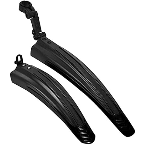 WIROJ BlueSunshine Adjustable Fender Bicycle Bike Cycling Front/Rear Mud Guards Mudguard Fenders Set Mountain Road fits for 24-28" Bike (Black - 2) Cover