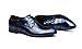 Zapatos Oxford Hombre, Cuero Cordones Vestir Derby Calzado Boda Negocios Marron Azul...
