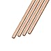 METALLIXITY Copper Tube(3.5mm OD x 1mm Wall T x 300mm L) 4Pcs, Straight Tubing - for Home Furnishing, Machinery, DIY Handicraft