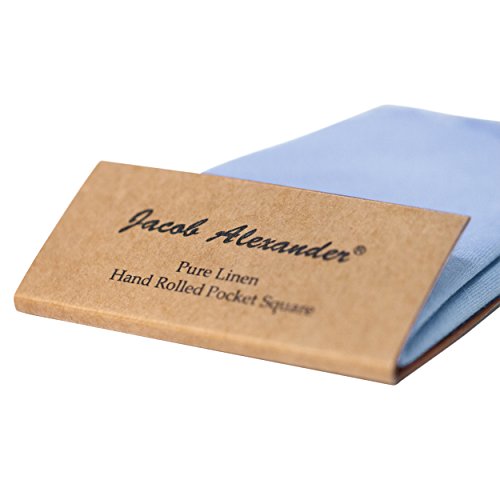 Image of Jacob Alexander Linen Handrolled 15 inch x 15 inch Pocket Square Hanky