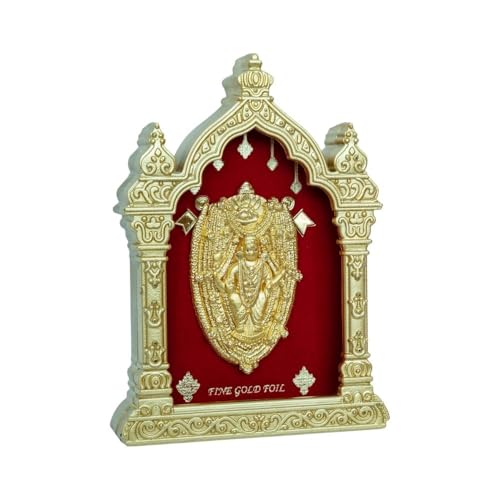 Image of EKA Temple Series Kateel Table Top Premium Gold Foil Artwork with Metal Stand | Sacred Temple-Inspired Spiritual Decor for Home, Office & Pooja Space | Auspicious Gift