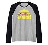 Pittsburgh Runner 412 Area Code Half Marathon Running Race Raglan Baseball Tee
