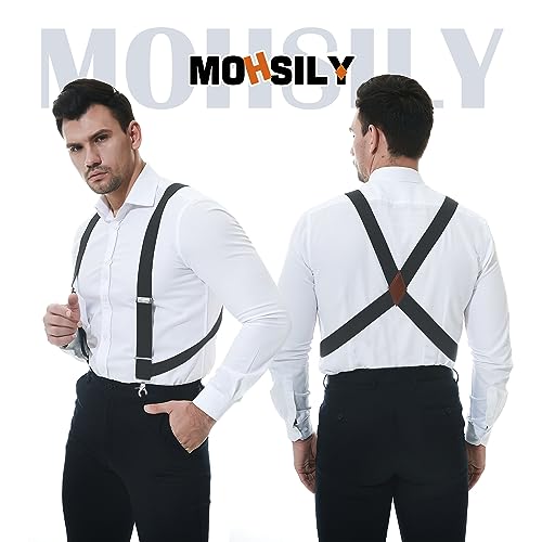 Image of Suspenders for Men Suspenders for Jeans Heavy Duty Big and Tall