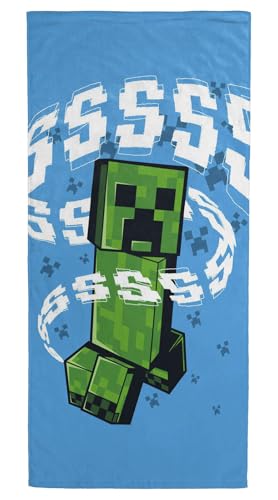 Jay Franco Minecraft Handtuch mit Creeper – Fürs Bad, den...