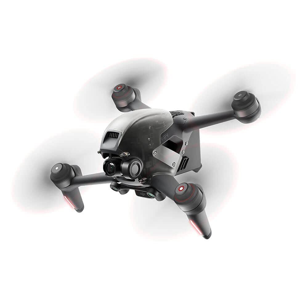 DJI FPV - Drone con sistema realtà aumentata, Video in 4K/60fps, Super grandangolo FOV 150°, Stabilizzazione RockSteady, Trasmissione fino a 6 km, 3 modalità di volo, App Virtual Flight, Plug EU