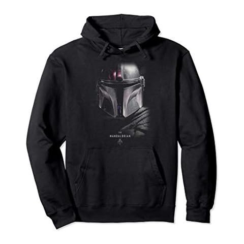 Sudadera con Capucha Star Wars The Mandalorian Big Face Poster Cover