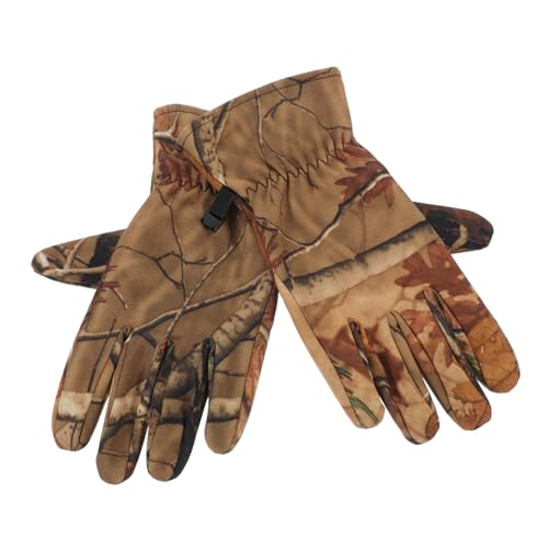 Mitaines de randonnée hommes camouflage de chasse chaud imperméable polaire