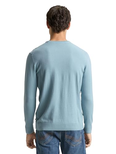 TOM TAILOR Basic Strickpullover aus Baumwolle – Ansicht 3