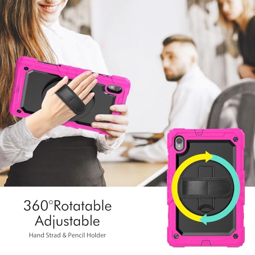 Housse rotative pour Lenovo Tab M10 HD 2e génération rose