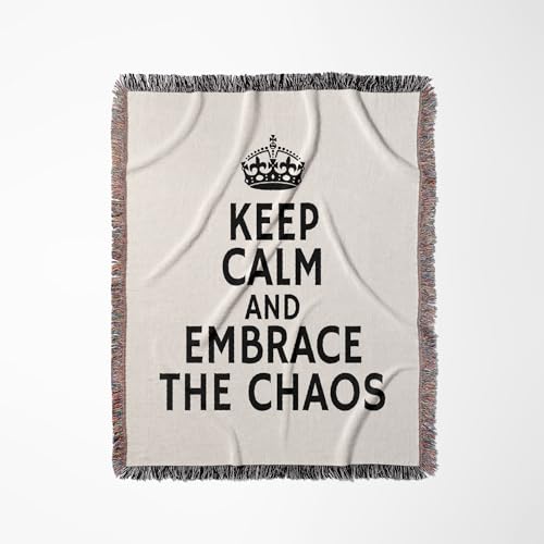 3dRose Keep Calm and Embrace the Chaos Typography - Bold