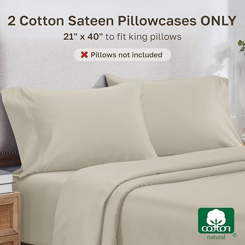 Image of California Design Den 800 Thread Count 2-Pack King Size Pillowcase