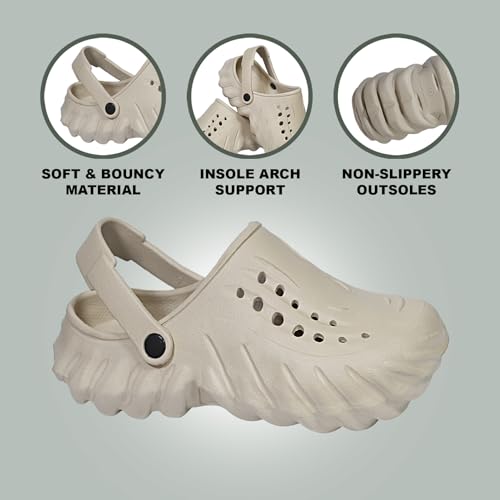 Image of Men's Clogs | Lightweight, Waterproof, Durable & Stylish Casual Footwear | Indoor & Outdoor Slip-On Slippers for Men