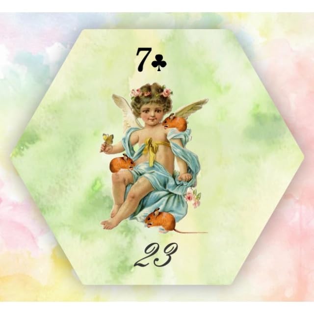 Amazon.co.jp: 超天使が描かれたレアな六角形のルノルマンカード