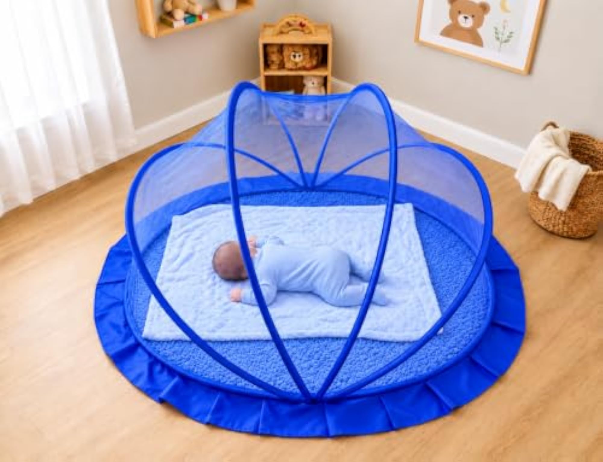 Pink Baby Mosquito Net for Infants, Bottomless Design