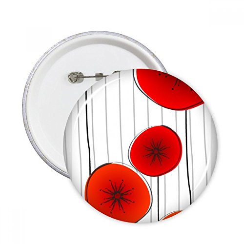 Peinture abstraite fleurs pour relooker un vêtement fade : 5 badges ronds DIYthinker XXL
