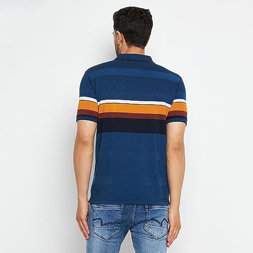 Image of Duke Stardust Men Polo Neck Half Sleeve Cotton T-Shirt (LF7069 D.Navy XXL)