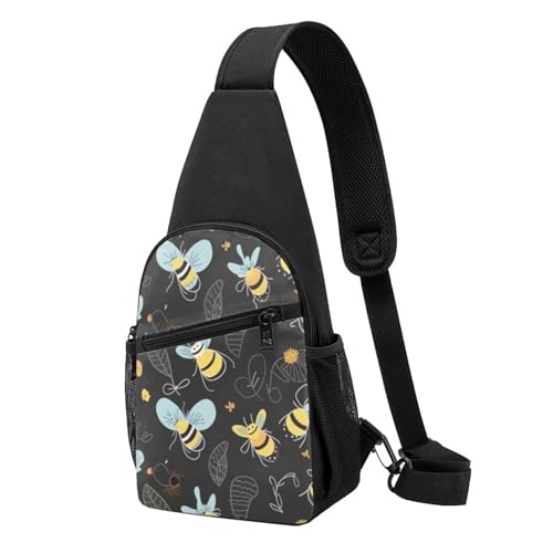 Sac à dos à bandoulière mixte pour randonnée, course à pied et voyages