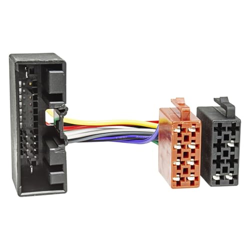 tomzz Audio 7015-005 Câble Adaptateur Radio Compatible avec Ford à partir de 2010 Focus Fiesta C-Max B-Max Kuga Transit Tourneo Landrover à la Norme ISO