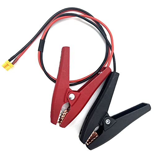 Image of XT30 Jump Starter Cable with Battery Clamps - 12V Replacement Alligator Clips to XT30 Connector Car Jumper Cable for Emergency Portable Car Jump Start Battery Booster Cable 16AWG50CM