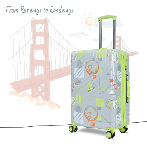 Image of AMERICAN TRAVELLER Urban SF Polycarbonate Trolley Bag Set of 3 | Durable Hard Shell, TSA-Type Lock, 360 Disc Spinner Wheels, Expandable Luggage