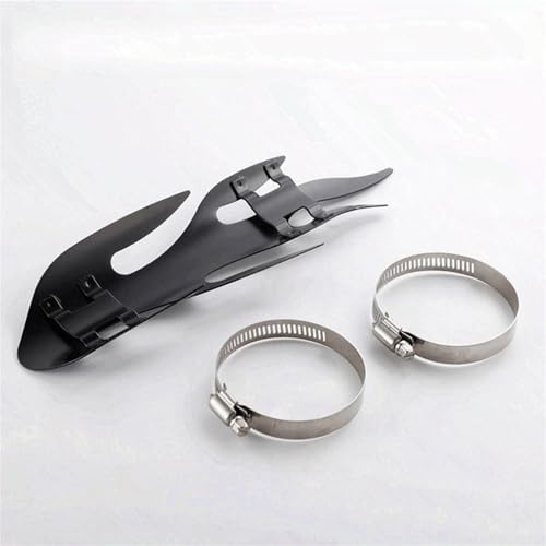 Cubierta de tubo de escape para moto y protector de silenciador universal negro
