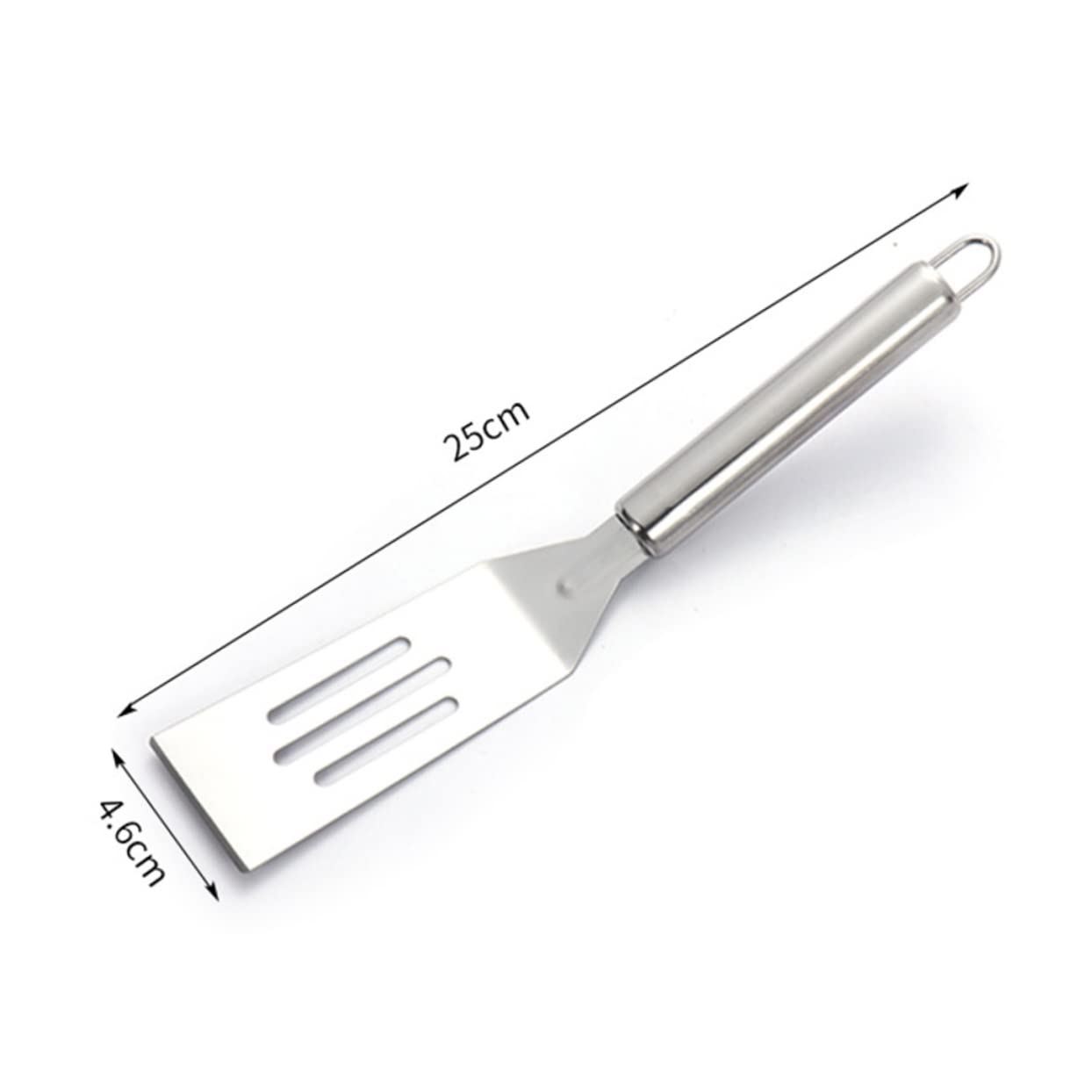 BEBEMOKO Egg Spatula for Kitchen Use 4pcs Teppanyaki Scraper Frying Spatula Steel Utensils Set for Cooking