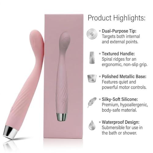 Image of Electric Handheld Massager with Multiple Speed Modes, Silicone Body, USB Charging Cable, Button Control Design Body Electric Massager for Pain Relief, Stress Relaxation Waterproof, Flexible, Medical Grade Silicone,10 Speeds Multi Color (Massager-1)