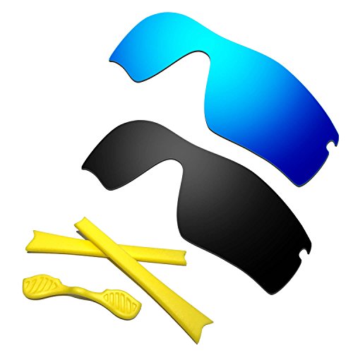 Verres polarisés Radar Path pour le cyclisme bleu noir et caoutchouc jaune