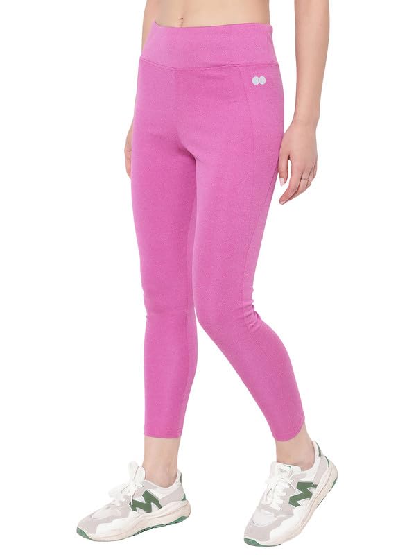 Image of Clovia Women's High Rise High-Rise Full Length Regular Fit Active Tights With Side Pocket