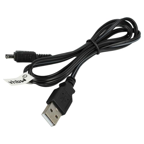 vhbw Câble USB de Chargement Compatible avec Canon Legria Legia Mini, HF R86, HF R88, Mini caméra, caméscope, Noir