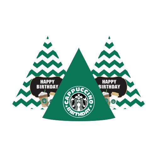 Image of Cappuccino Celebration Kit - 80 pcs includes Banner, balloons, thank you cards, centerpiece, danglers, Cappuccino Birthday Party Supplies, Event Decor, Banner for Coffee Lovers.